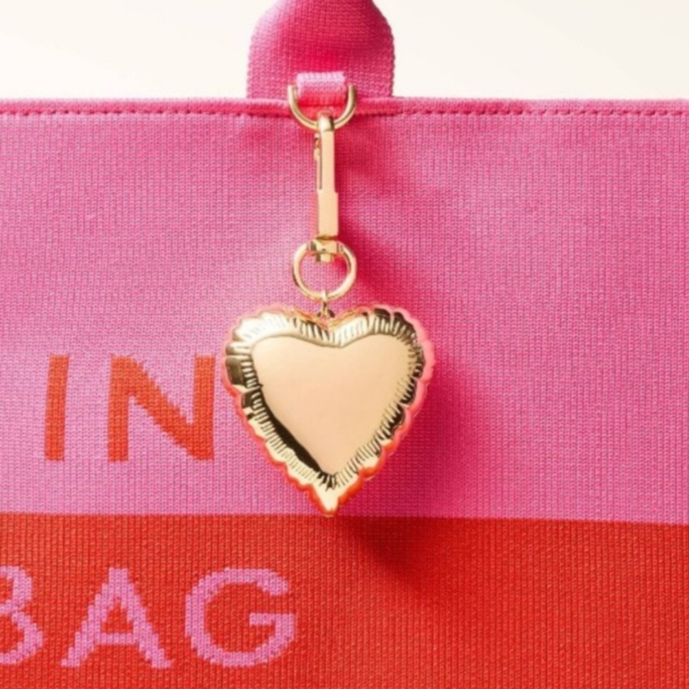Kate Spade x Target Gold Heart Mylar Balloon Bag Charm